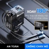 [SALE TẾT] Tẩu Sạc Nhanh 120W Cho Ô Tô - Dây Rút, Cáp Type-C & Lightning, Sạc Siêu Tốc 7