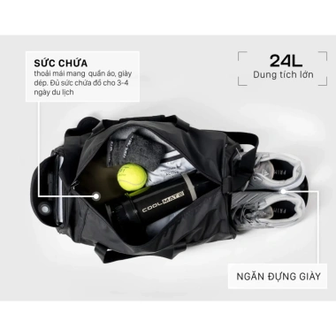 [SALE TẾT] Túi trống Gym Coolmate siêu bền, thiết kế thoáng mát, giảm giá 369k 3