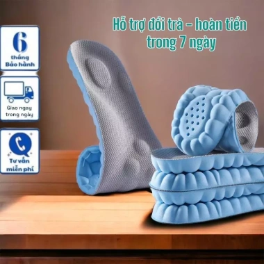 [SẴN HÀNG] Cặp Lót Giày Cao Su Non 4D Đàn Hồi Hấp Thu Lực, Thoáng Khí - 29.000 VNĐ 5
