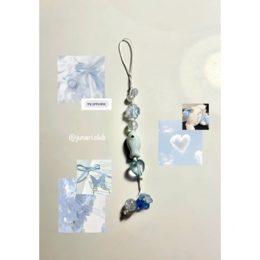 Sẵn Voucher Freeship - Móc treo điện thoại cá pastel xinh đôi Junari Creations 15k