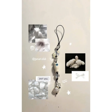 Sẵn Voucher Freeship - Móc treo điện thoại cá pastel xinh đôi Junari Creations 15k