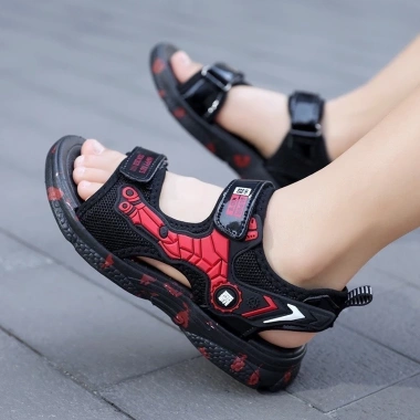 Sandal bé trai quai dán, đế cao su chống trơn trượt, siêu bền - Dép quai hậu đi học 2