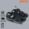 Sandal Bít Mũi Nam Nữ Rova RV626 Đen Đế Su Quai Dù - Giá 299k, Giảm từ 358.8k