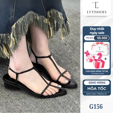 Sandal Đế Thấp Mũi Nhọn Cao Gót Dây Mảnh Nữ Đi Biển Lytishoes G156 194.999₫