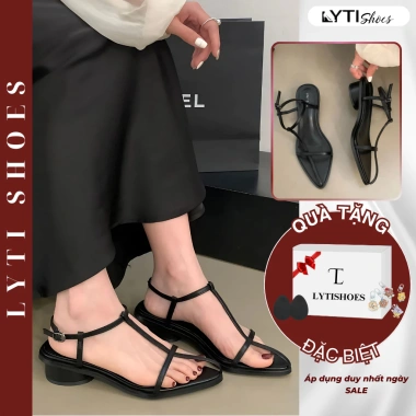 Sandal Đế Thấp Mũi Nhọn Dây Mảnh Thời Trang Đi Biển Lytishoes G156 Giá 194.000₫