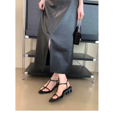 Sandal Đế Thấp Mũi Nhọn Dây Mảnh Thời Trang Đi Biển Lytishoes G156 Giá 194.000₫