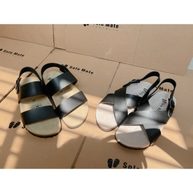 Sandal Đế Trấu Quai Chéo Chữ X Unisex Size 36‑45 – Thời Trang Công Sở, Đi Học, Du Lịch, SoleMate Giá 189k