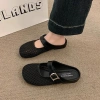 Sandal Giày Cao Gót Nữ Đế Xăng Đan Chống Trơn Trượt Đóng Mũi Công Sở Du Lịch 2