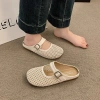 Sandal Giày Cao Gót Nữ Đế Xăng Đan Chống Trơn Trượt Đóng Mũi Công Sở Du Lịch 8