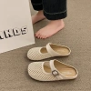 Sandal Giày Cao Gót Nữ Đế Xăng Đan Chống Trơn Trượt Đóng Mũi Công Sở Du Lịch 9