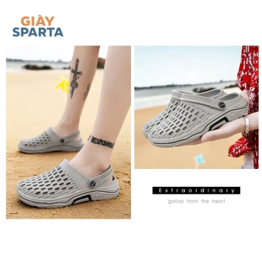 Sandal nam đi biển lỗ thoáng khí, đế EVA êm nhẹ, thiết kế thanh lịch 817 7