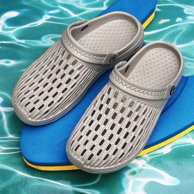 Sandal nam đi biển lỗ thoáng khí, đế EVA êm nhẹ, thiết kế thanh lịch 817 9