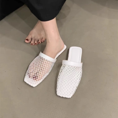 Sandal Nữ Atikota Baotou Dệt Kim Mềm Rỗng Lưới Dép Sinh Viên Mùa Hè Ngoài Trời 169k