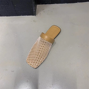 Sandal Nữ Atikota Baotou Dệt Kim Mềm Rỗng Lưới Dép Sinh Viên Mùa Hè Ngoài Trời 169k