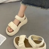 Sandal nữ bèo nhún DOZIMAX quai da mềm, đế 4cm, dễ làm sạch, giá 149.000 VND - Đi học, đi chơi 4