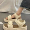 Sandal nữ bèo nhún DOZIMAX quai da mềm, đế 4cm, dễ làm sạch, giá 149.000 VND - Đi học, đi chơi 6
