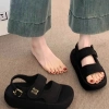 Sandal nữ bèo nhún DOZIMAX quai da mềm, đế 4cm, dễ làm sạch, giá 149.000 VND - Đi học, đi chơi 8