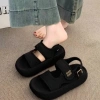 Sandal nữ bèo nhún DOZIMAX quai da mềm, đế 4cm, dễ làm sạch, giá 149.000 VND - Đi học, đi chơi 9