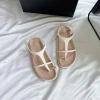 Sandal nữ PD kẹp ngón da mềm, khóa kim loại chắc, đế bệt 1.5cm style Hàn xinh, đi học đi chơi 309k VND 2