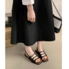 Sandal nữ Peinn quai ngang khuy cài da mềm êm chân, thời trang đi học - Giá 86.675₫ 2