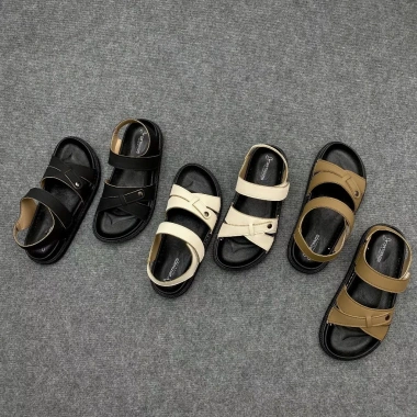 Sandal nữ quai chéo da nhân tạo DTN02 - Đế nguyên khối, quai chắc chắn, đi học, làm, chơi