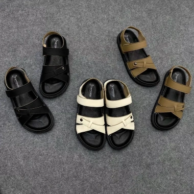 Sandal nữ quai chéo da nhân tạo DTN02 - Đế nguyên khối, quai chắc chắn, đi học, làm, chơi