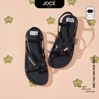 Sandal nữ quai mảnh xỏ ngón Jocé đế bằng - Phối màu video, đi biển du lịch