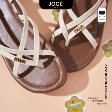 Sandal nữ quai mảnh xỏ ngón Jocé đế bằng - Phối màu video, đi biển du lịch 4 Sandal nữ quai mảnh xỏ ngón Jocé đế bằng - Phối màu video, đi biển du lịch 4