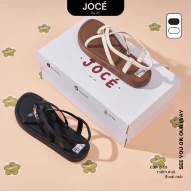 Sandal nữ quai mảnh xỏ ngón Jocé đế bằng - Phối màu video, đi biển du lịch
