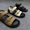 Sandal Nữ Quai Ngang Da Nhân Tạo Cao Cấp - Đế Đúc, Quai Chắc, Đi Học, Làm, Chơi
