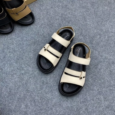 Sandal Nữ Quai Ngang Da Nhân Tạo Cao Cấp - Đế Đúc, Quai Chắc, Đi Học, Làm, Chơi