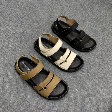 Sandal Nữ Quai Ngang Da Nhân Tạo Cao Cấp - Đế Đúc, Quai Chắc, Đi Học, Làm, Chơi