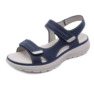 Sandal Nữ Quai Ngang Siêu Nhẹ Khóa Dán - Đế Gót 3cm, Phong Cách Khỏe Khoắn, 425k