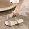 Sandal quai đá bản to cao 3cm, đế trong 2 kiểu - sang chảnh, êm ái, tiện lợi du lịch hè - 171.598₫