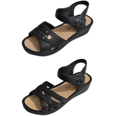Sandal quai đan nữ đi dạ hội du lịch tiệc đế 4cm Mã 996 Giá chỉ 55.800 VND