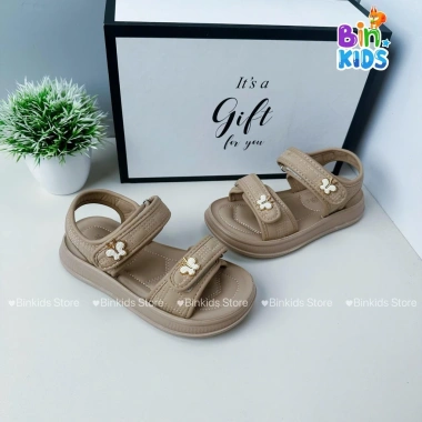 Sandal quai hậu bé gái họa tiết cao cấp size 27-37 đế mềm thoáng mát đi chơi B19 B11+