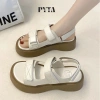 Sandal Quai Ngang Đế Cao 4 Phân Pyta Shoes - Giày Đi Học Điều Chỉnh, Quai Dán Xé Hottrend