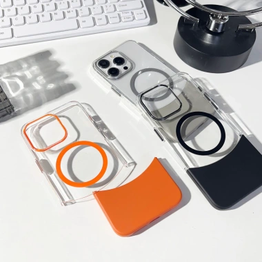 Sang Trọng Trong Suốt PC Cứng iPhone 15/14/13/12 – Vỏ Tháo Rời, Màu Tương Phản, Chống Sốc, Sạc Không Dây Giá 126.928đ