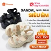 Sanldan quai chéo phối dù đế cao 5cm - Giá ưu đãi 168.000đ, phù hợp mọi phong cách 2