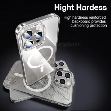 Sanptoch Ốp iPhone 17‑16‑15‑14 – Vỏ PC Trong Suốt Magneti Crystal, Siêu Mỏng, Giá 106.920₫ 4