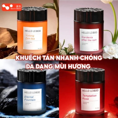 Sáp Thơm Heloo Leiboo Cấp cho Xe Ô Tô - Khử Mùi, Giảm Say, Mùi Hương Nhẹ 125k
