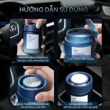 Sáp Thơm Ô Tô Cao Cấp - Khử Mùi, Hương Dễ Chịu, Không Nồng, Không Gây Say 3