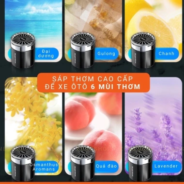 Sáp thơm ô tô cao cấp mùi thiên nhiên - Khử mùi, chống say xe, giảm giá 39.000 VND 3