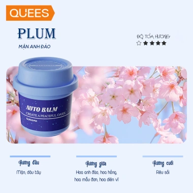 Sap thơm ô tô tự nhiên cao cấp Quees 2.025 - Hương nhẹ sang trọng, khử mùi và chống say xe - Giá ưu đãi 199.000đ 6