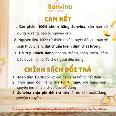 Sầu riêng sấy SUNVINA 50g không đường, không chất bảo quản, không dầu – Vặt DASATA, 109.000₫ 7