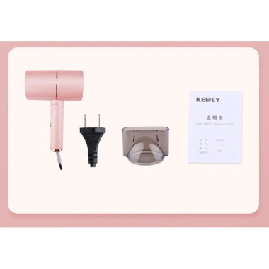 Sấy Tóc Chuyên Nghiệp Gấp Gọn Hồng Nữ Tính Kemey Km 8.223 - Giá Ưu Đãi 199k