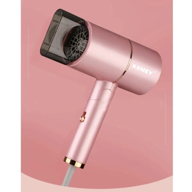 Sấy Tóc Chuyên Nghiệp Gấp Gọn Hồng Nữ Tính Kemey Km 8.223 - Giá Ưu Đãi 199k