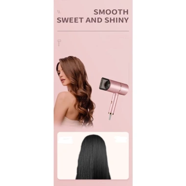 Sấy Tóc Chuyên Nghiệp Gấp Gọn Hồng Nữ Tính Kemey Km 8.223 - Giá Ưu Đãi 199k