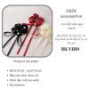 Scrunchies lụa thắt nơ tiểu thư bé gái – Đính hạt trai nhân tạo, xinh xắn, giá 21.340đ