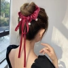 Scrunchies lụa thắt nơ tiểu thư bé gái – Đính hạt trai nhân tạo, xinh xắn, giá 21.340đ 5